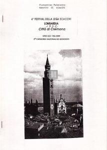 4º Festival della Lega Scacchi Lombardia Città di Cremona 1992