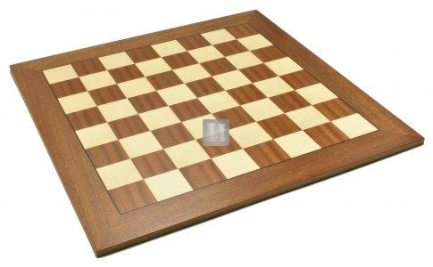 60 x 60 Scacchiera da torneo in Mogano e Acero, modello - Casella 60mm