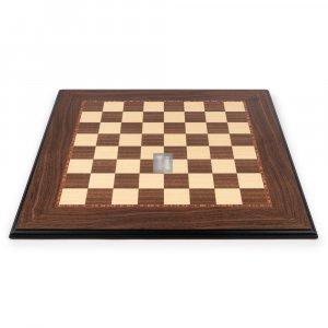 60 x 60 Scacchiera da torneo in Noce e Acero, lucida - 717