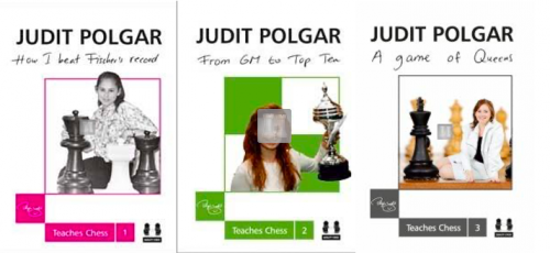 Judit Polgar Teaches Chess (hardcover) vol.1 + vol.2 + vol.3
