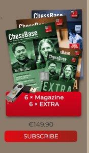 Abbonamento ChessBase Magazine Extra (6 DVD+6 CD, in inglese)