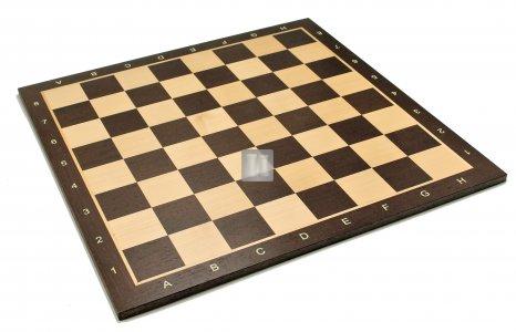 Big Chessboard Wengé and Sycamore 59x59cm, with notation