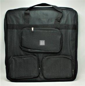 Borsa porta scacchi, scacchiera, orologio