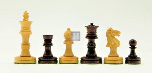 Chess set - King mm 68 Boxwood and Redwood