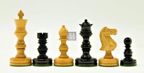 Chess set - King mm 86 Boxwood and Ebony