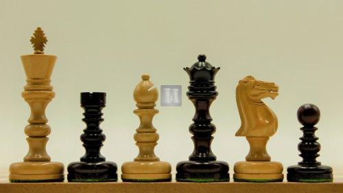 Chess set - King mm 88 Boxwood and Redwood