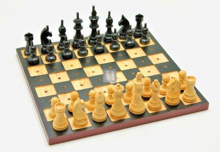Wooden Chess set for blind players 36x36 cm