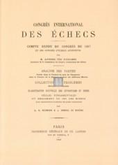 Congres international des Echecs Paris 1867