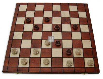 Checkers in wood