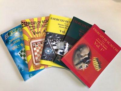 Esercizi di Scacchi con il Maestro Fide Alessio De Santis - 6 volumi  - 2a mano