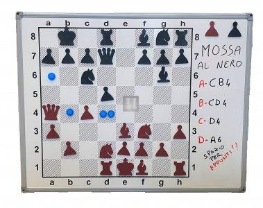 Demo chessboard with aluminum frame