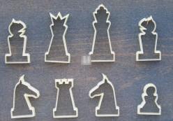 Chess piece-shaped biscuit cutters