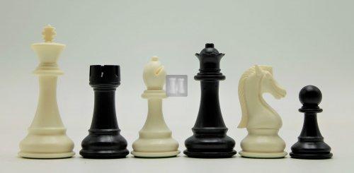 King mm.97 - Plastic Chess Set "Flex" - Black/White