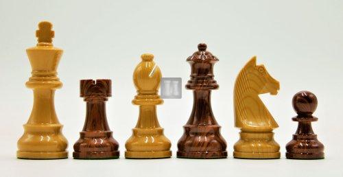 King mm.97 Plastic chess set, wood effect