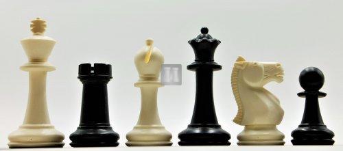 King mm.98 - Plastic Chess Set "Longler" - Black/White