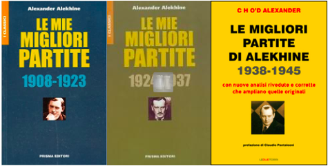 Le migliori partite di Alekhine - Vol.1 + Vol.2+ Vol.3