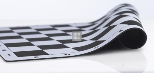 Mousepad Chessboard - black and white 51 x 51 cm
