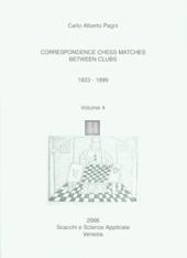 Correspondence Chess Matches Between Clubs 1823-1899 vol.4 - 2nd hand