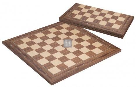 Scacchiera in legno pieghevole con lettere e numeri casella 50mm