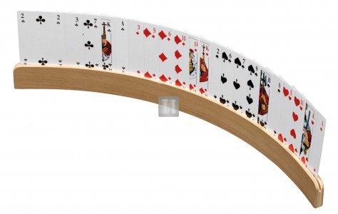 Porta carte da gioco, legno, 33 cm