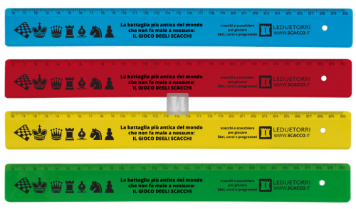 Colored chess rulers