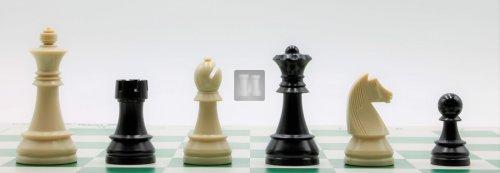 Plastic Chess Set - Tournament Size - Weighted and Felted, Staunton Design