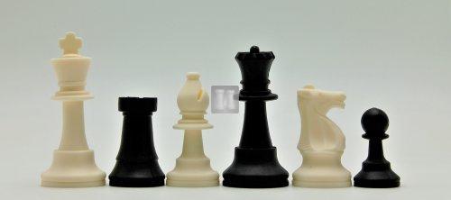 Tournament size silicone chess pieces