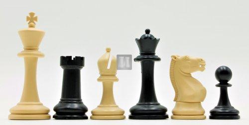 King mm.98 - Plastic Chess Set "Longler" - Beige/White