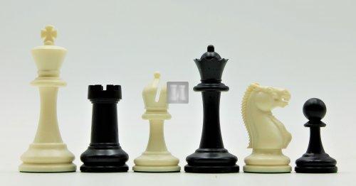 King mm.96 - Plastic Chess Set "Seraphin" - Black/White