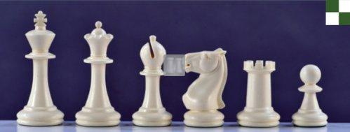 King mm.79 - Plastic Chess Set "Study" - Black/White