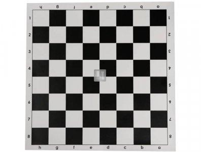 Basic Vinyl Chessboard - Black/White - 17" x 17"