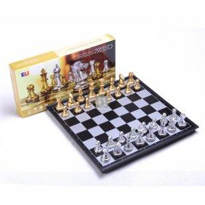 Small High-Quality Magnetic Chess Set GOLD