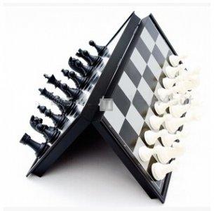High-Quality Magnetic 3-in-1 chess, checkers, backgammon set  (medium size)