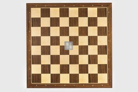 Sycamore/Walnut Chessboard with notation, square size 35mm