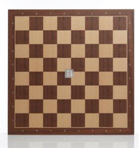 Maple/Mahagonny Chessboard with notation, square size 60mm