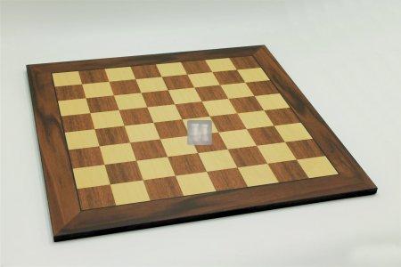 51,5 x 51,5 Scacchiera da torneo in legno MDF. Con lettere e numeri, casella 54mm