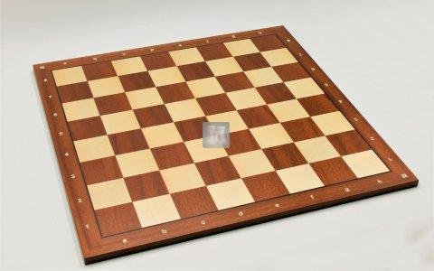 Tournament Chessboard with notation - Mahogany and Maple