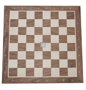 Tournament Chessboard with notation - Walnut and Maple