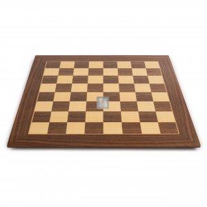 Tournament Chessboard - walnut and sycamore wood