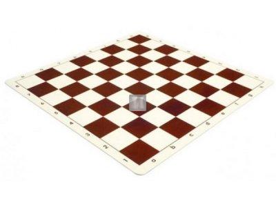 Silicone tournament chessboard - brown