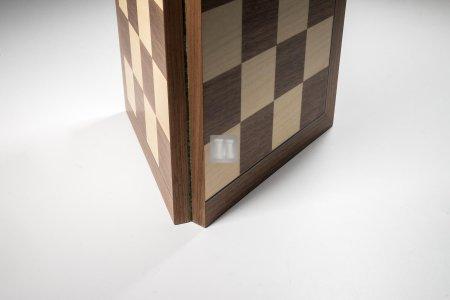 Folding Wooden Chessboard Walnut/Maple