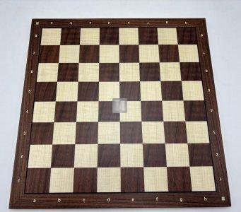 Tournament Chessboard with notation - Walnut and Maple