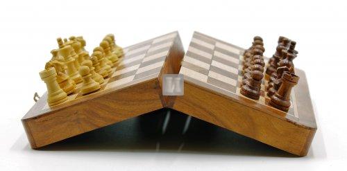 Scacchiera magnetica in legno - 633A - 13x13cm