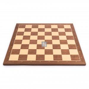 Sycamore/Walnut Chessboard with notation, square size 45mm