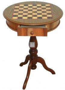 Wooden chess table with drawer