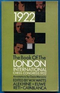 The Book of the London International Chess Congress 1922 - 2nd hand