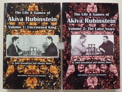 The Life and Games of Akiva Rubinstein - two 2nd-hand volumes
