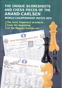 The unique scoresheets and chess pieces of the Anand-Carlsen World Championship