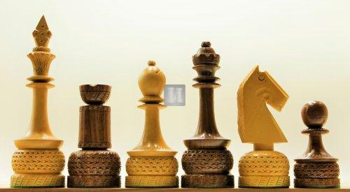 Wood chess set "Filippino" - king mm 157