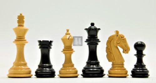 Wood chess set "Fringe" - king mm 92